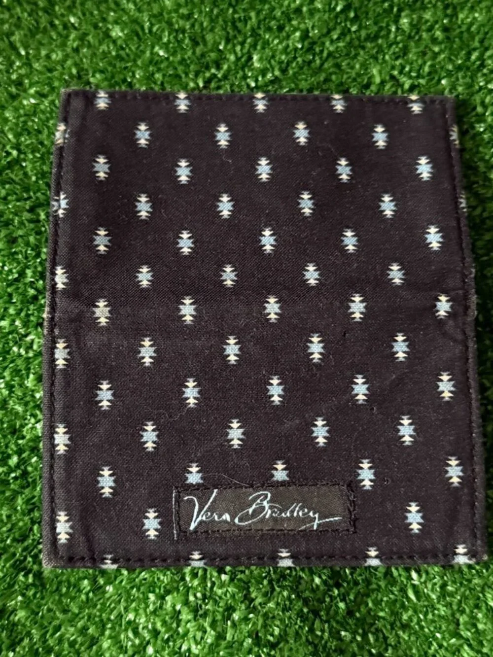 Vera Bradley Alpine Black Card Wallet Minimalist Credit Card Holder Retired - Picture 7 of 10